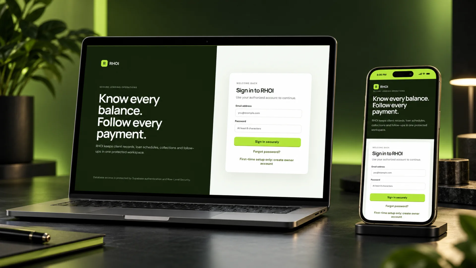 RHOI loan management system